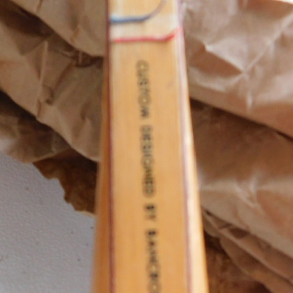 Tennis Racket Bancroft Bjorn Borg Wooden and Leather - Picture 3 of 11